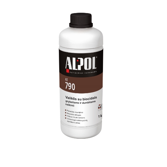 Valymo priemonė su biocidais, grybeliams ir dumbliams naikinti ALPOL AI 790 1 Kg paveikslėlis