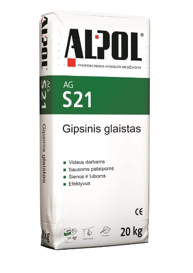 Išlyginamasis gipsinis glaistas ALPOL AG S21 20 Kg paveikslėlis
