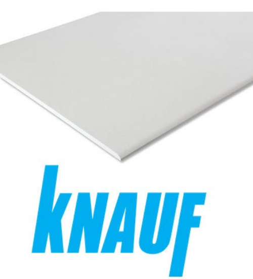 Standartinė gipskartonio plokštė KNAUF White A (GKB) 12,5x1200x2600mm (paletėje 60 vnt.) paveikslėlis